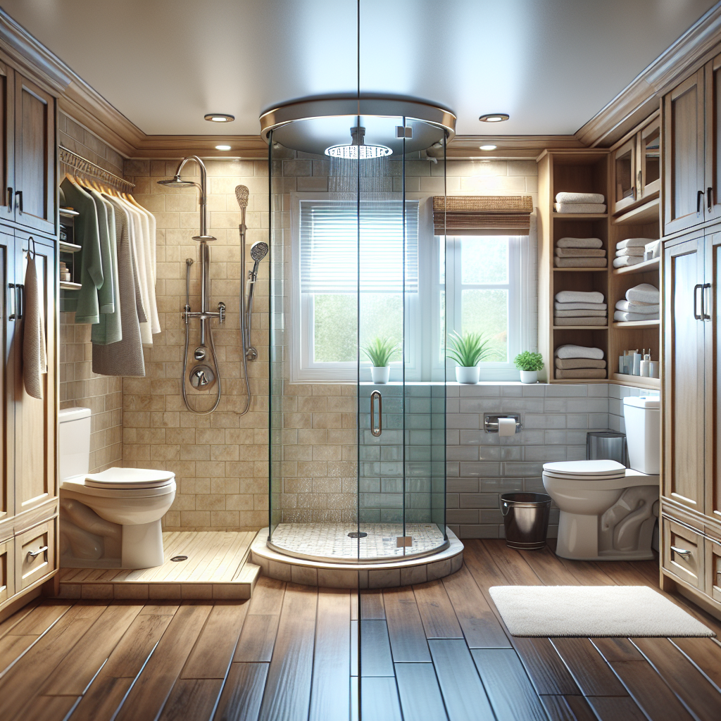 The Magic of a Shower Remodel: Transforming Your Comfort Zone An elegant, redesigned shower area reflecting style and comfort.