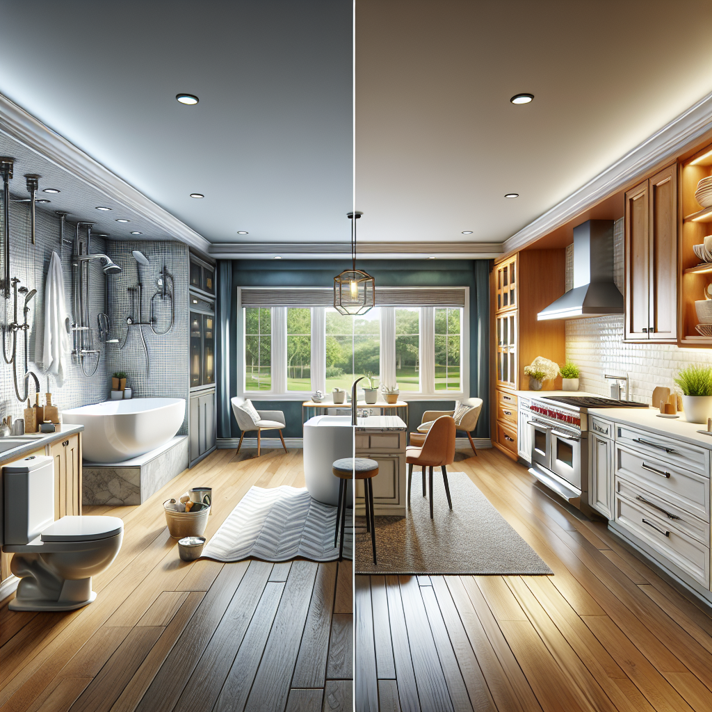 A competent General Contractor transforming a regular space into a masterpiece.