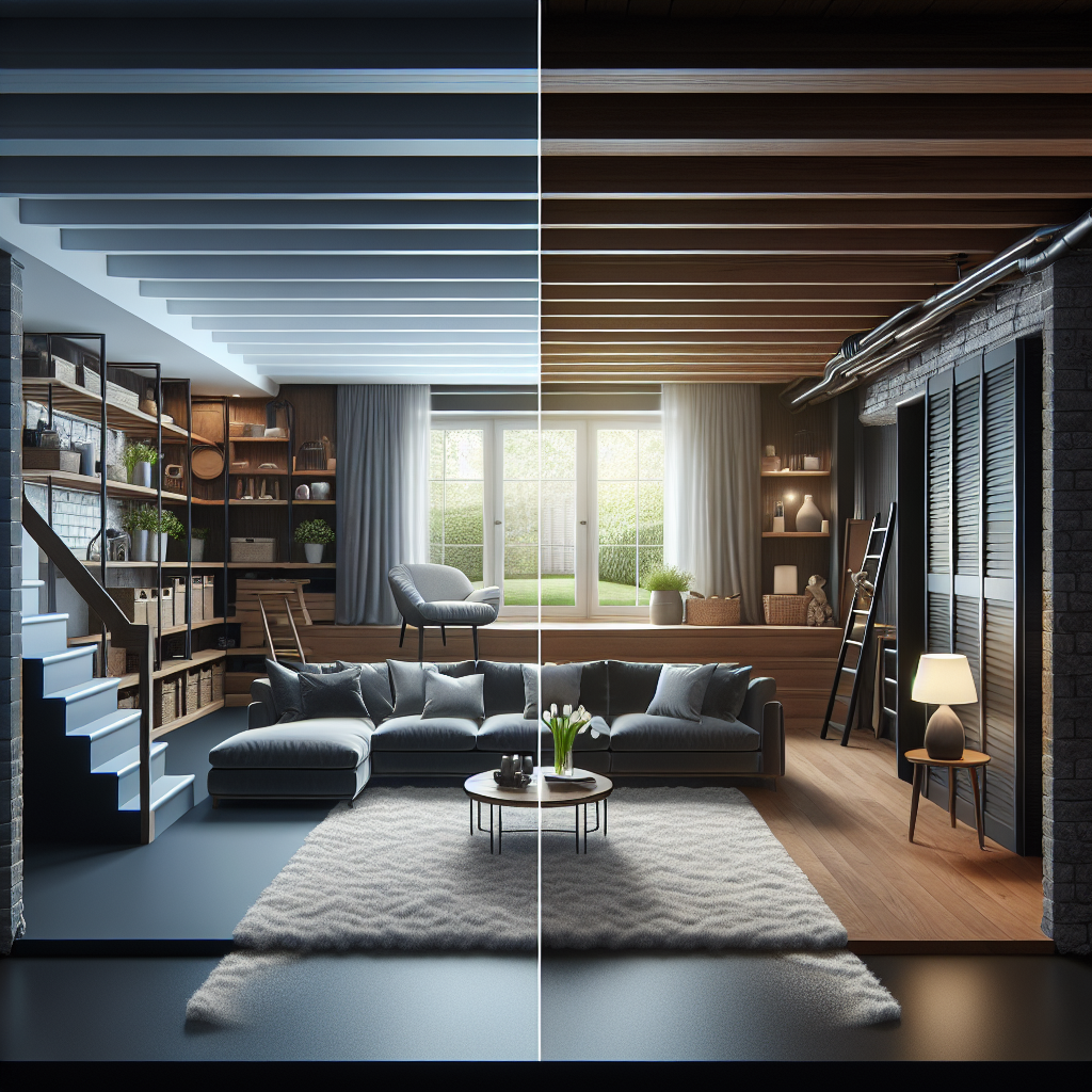 Caption: A Fundamental Transformation: Guide to modern basement renovation in Wellesley. Alternative text: Modern and contemporary renovation design for a basement in Welley.