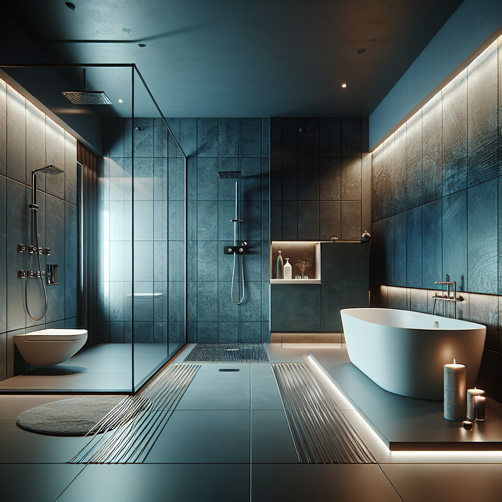 Revolutionizing Bathroom Design: Experience Modern Luxury by Professional Remodelers. Professional experts transforming a bathroom space into a modern and contemporary design.