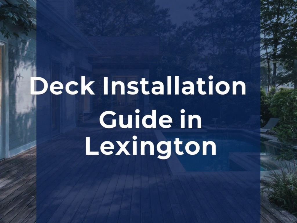 Example of New, Modern Deck Installation in Lexington, MA. Modern, contemporary deck installation in Lexington, MA.