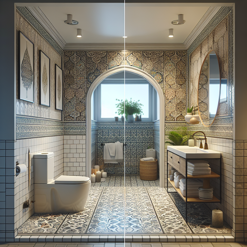 Modern Masterpiece: An Exquisite Bathroom Transformation through Tile Installation in Newton. A stunning modern bathroom tile installation in Newton offering a contemporary design experience.