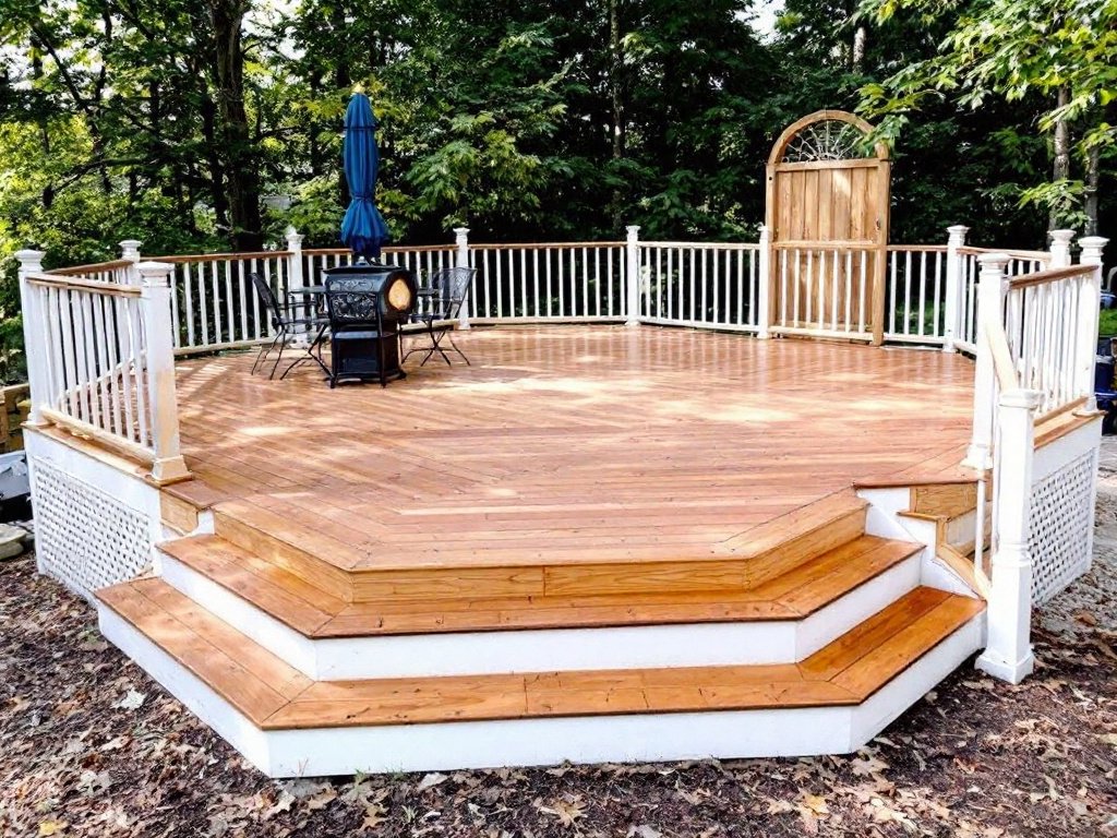 Superior Deck Installation Elevates Outdoor Living Near Ashland, MA. Transitional deck installation showcasing an exceptional outdoor living transformation near Ashland, MA.