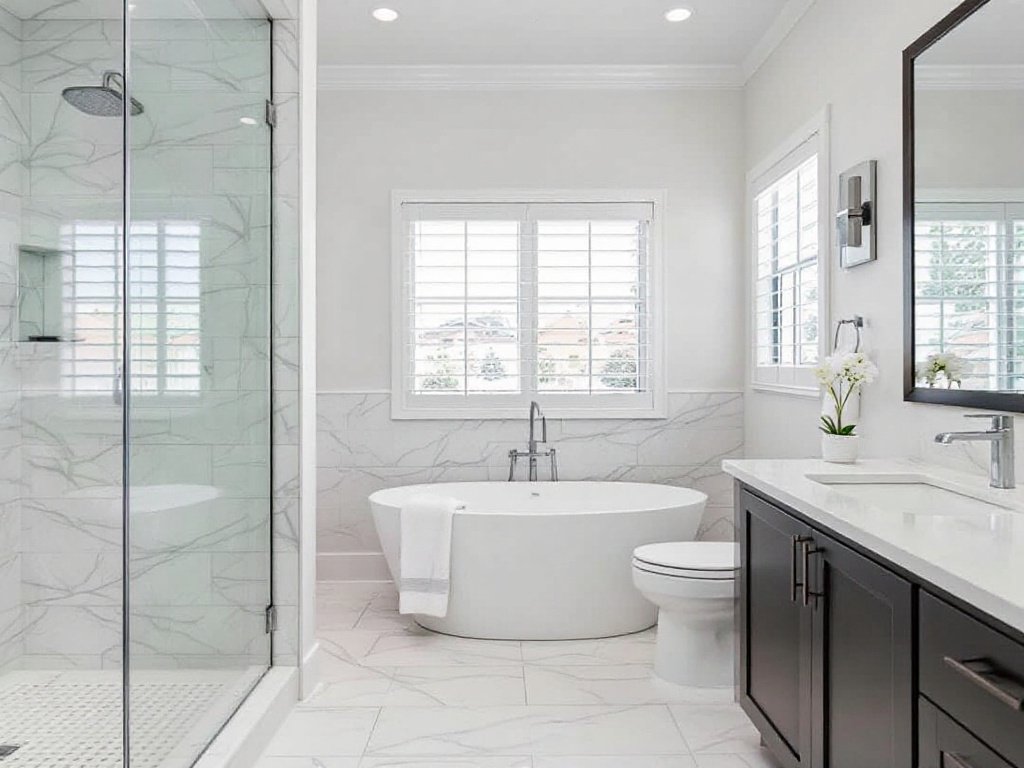 Welcome to the Epitome of Luxury: Lexington's Masterful Bathroom Transformation. Luxe Master Bathroom following modern transformation journey in Lexington.