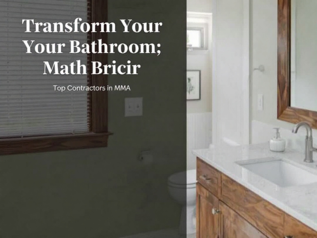 A team of efficient bathroom contractors upgrading a bathroom in Malden, MA.