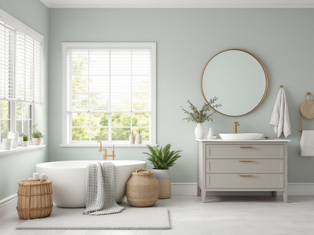 Alt Text: A picture depicting the vibrant transformation result of an interior painting service.
