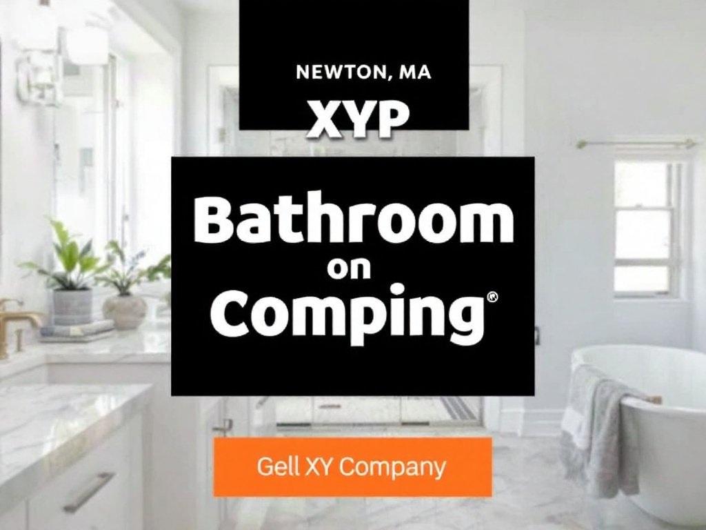Tile installation professionals working on updating a bathroom with a contemporary design near Newton, MA.