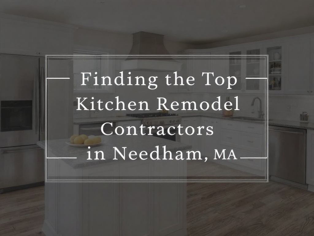 Needham's Premier Kitchen Remodeling Contractors Ready to Transform Your Space. Alternative text: Kitchen remodeling contractors presenting their expertise in Needham, MA.