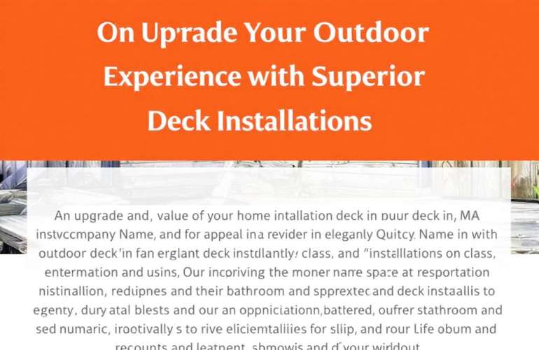Enhance Your Outdoor Living with Quality Deck Installation Near Quincy, MA.