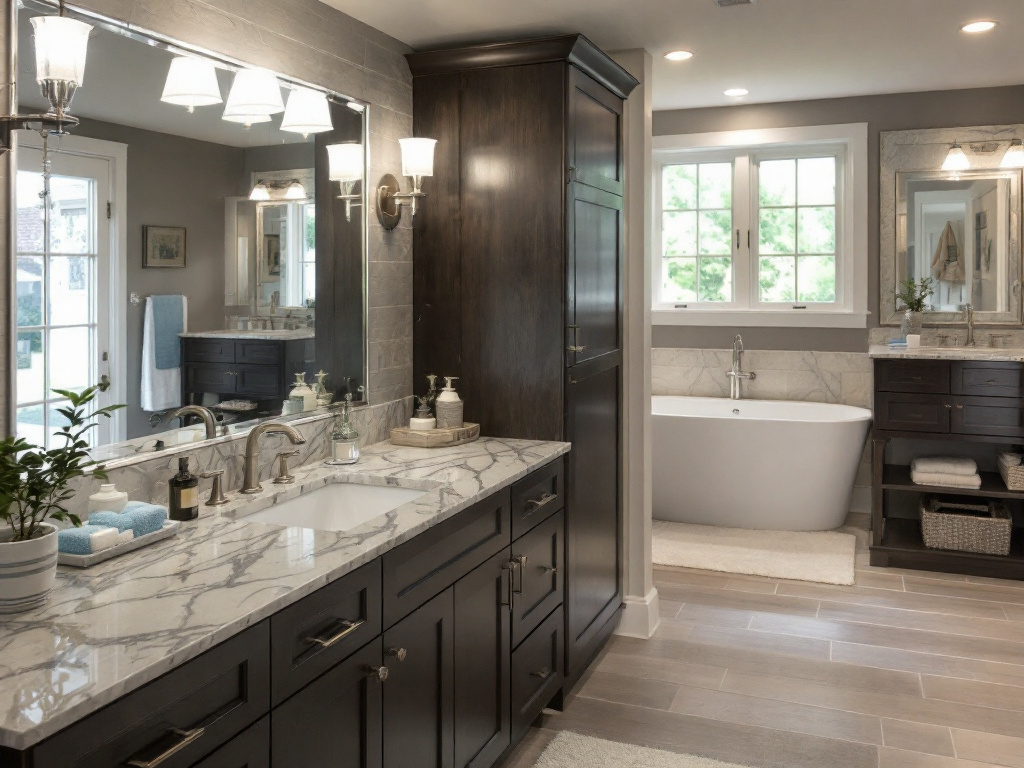 Modernized basement interior with contemporary features by top-rated remodelers in Melrose, MA.