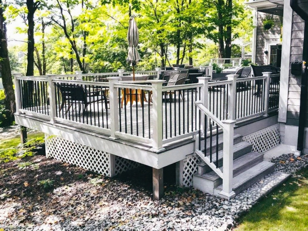Experience Outdoor Transformation: Unrivaled Deck Installation in Billerica, MA An extraordinary example of modern, contemporary deck installation in Billerica, MA.