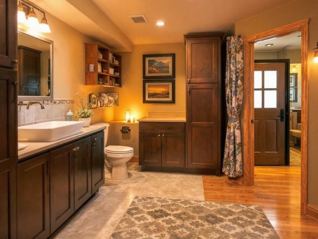 A modernized basement transformation featuring a contemporary design in Malden.