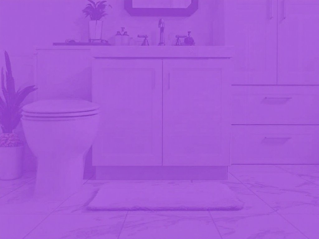 A modern renovated bathroom after utilizing top-notch floor installation services.