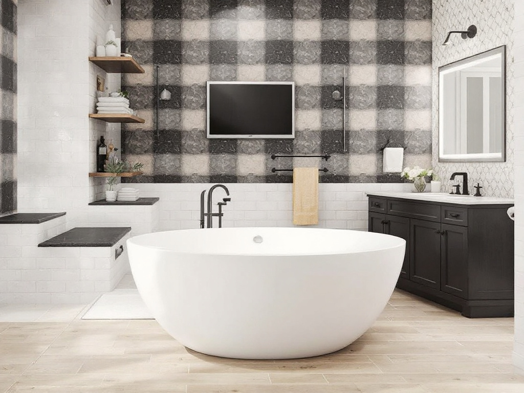Sophisticated, modern bathroom and basement remodels with contemporary designs.