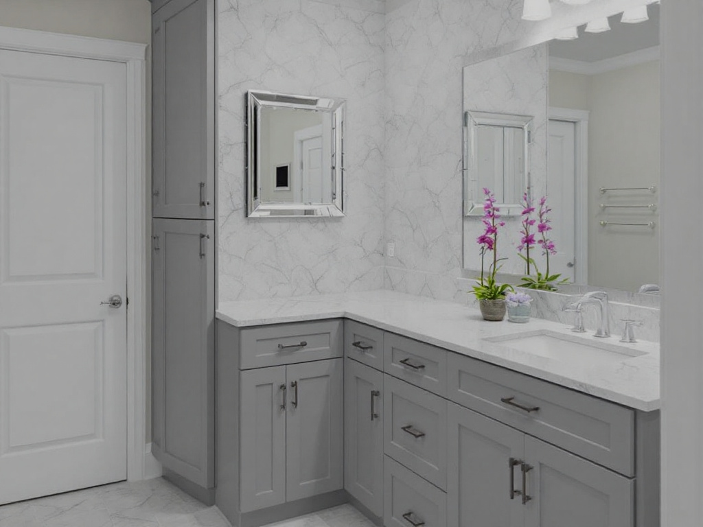 Unveil Aesthetic Excellence with Top Bathroom Contractors in Billerica, MA. Modern, contemporary bathroom design implemented by top bathroom contractors in Billerica, MA.