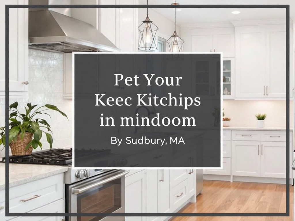 Professional contractors performing a kitchen renovation in a Sudbury MA home. 