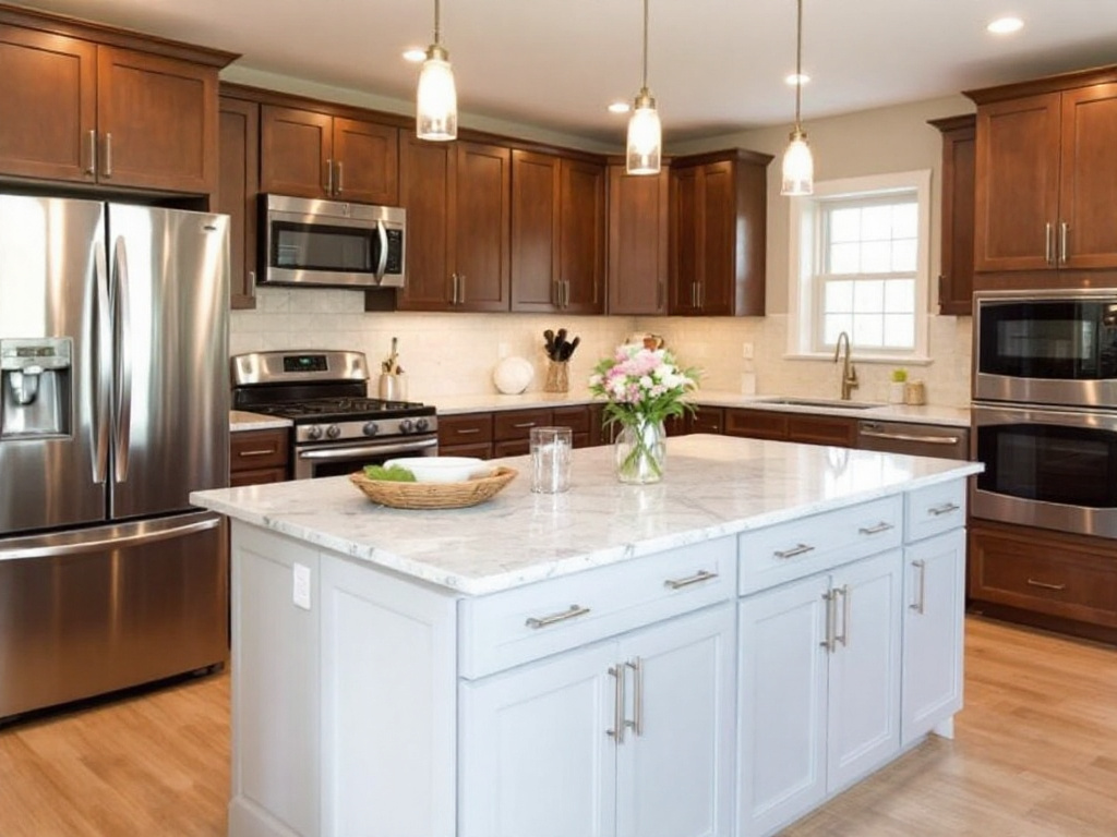 Modern Kitchen renovation carried out by top contractors near Walpole, MA.