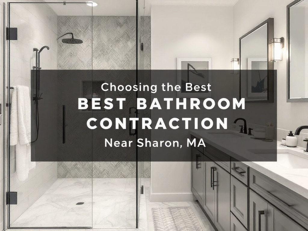 A contemporary style, newly designed bathroom by a top-rated contractor near Sharon, MA.