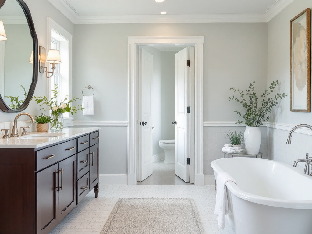 Modern and contemporary designed interior painting in a home near Lexington, MA.