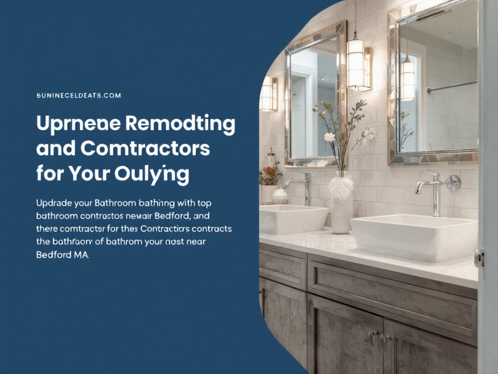 Experience Elegance with Bedford, MA's Finest Bathroom Renovations. Alternative text: An image showcasing a modern, contemporary designed bathroom renovated by the best bathroom contractors near Bedford, MA.