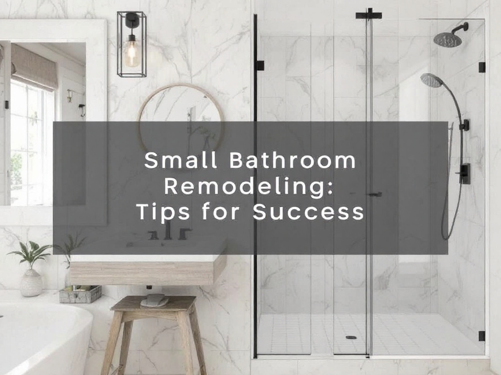 Image depicting the successful transformation of a small bathroom after a remodel.