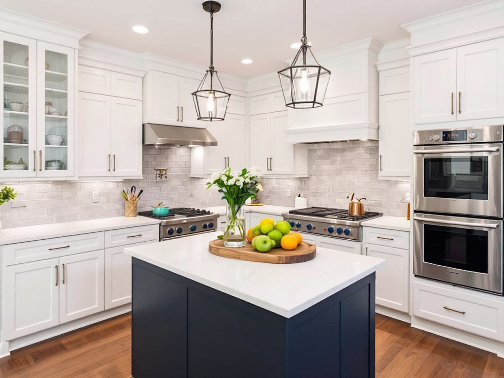 Professional kitchen remodel contractors working on a stylish kitchen upgrade in Woburn, MA.