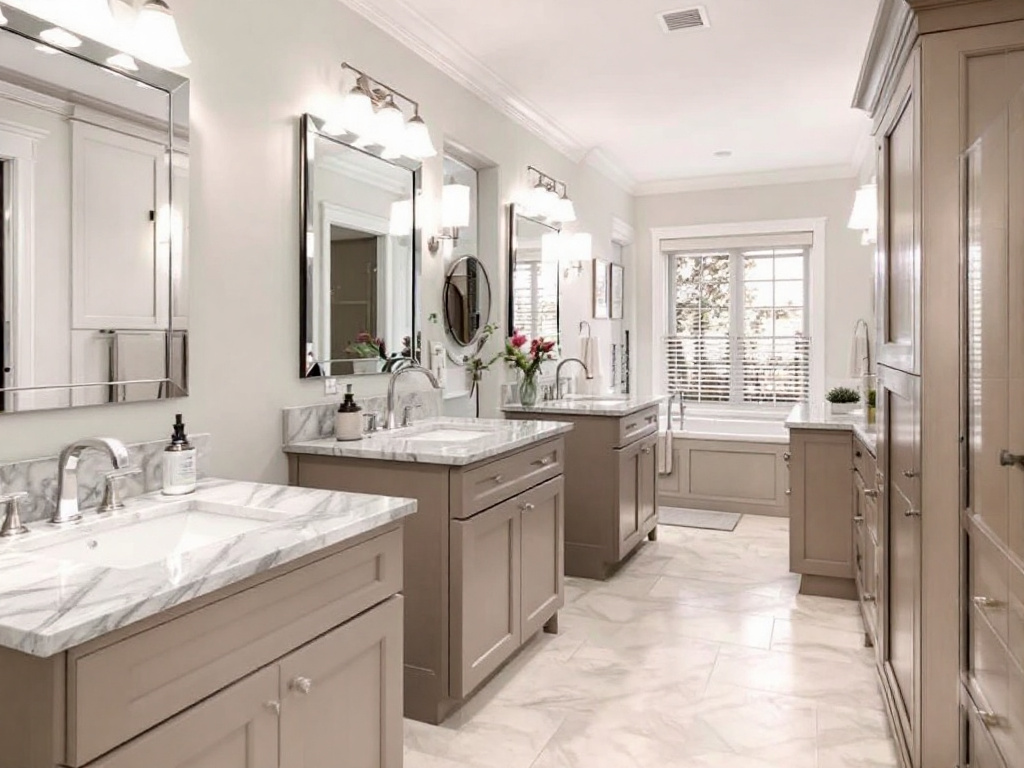 Modern bathroom remodel with contemporary design features offered by the leading bathroom remodeling service in Acton, MA.