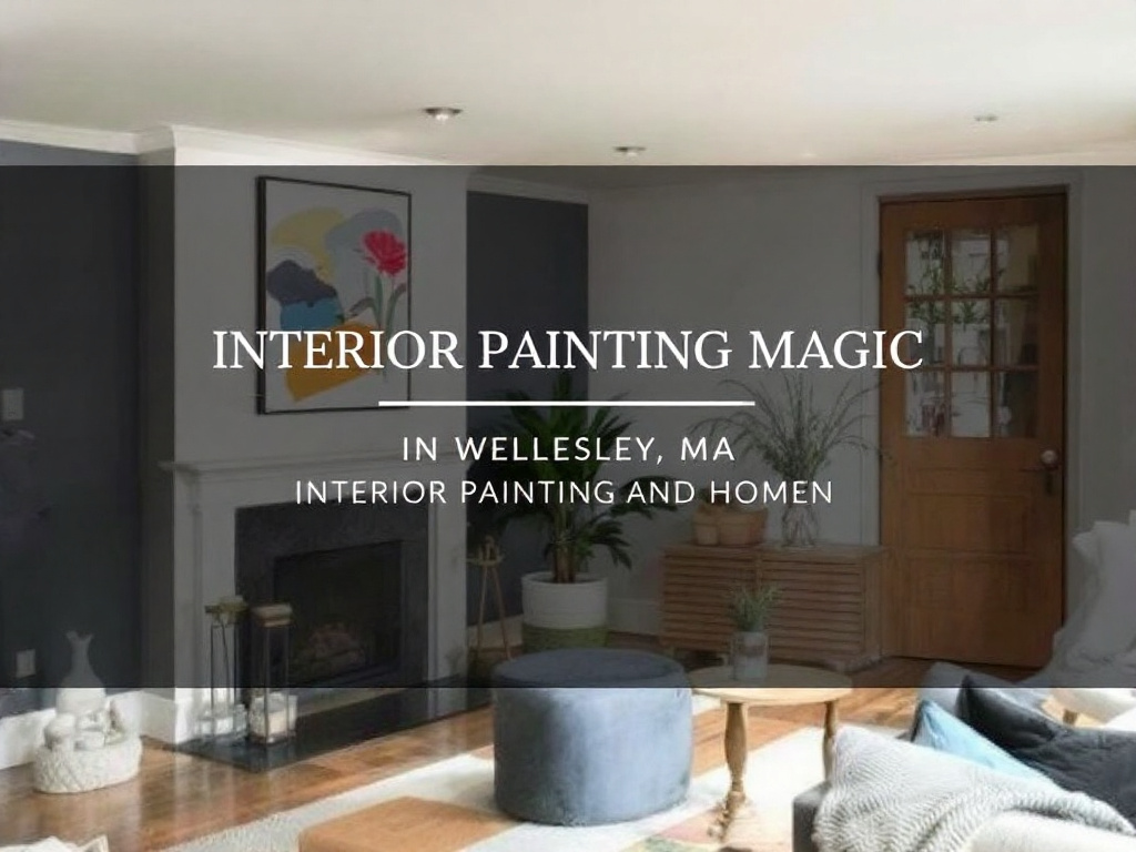 Modern and contemporary interior painting design in a residence in Wellesley, MA