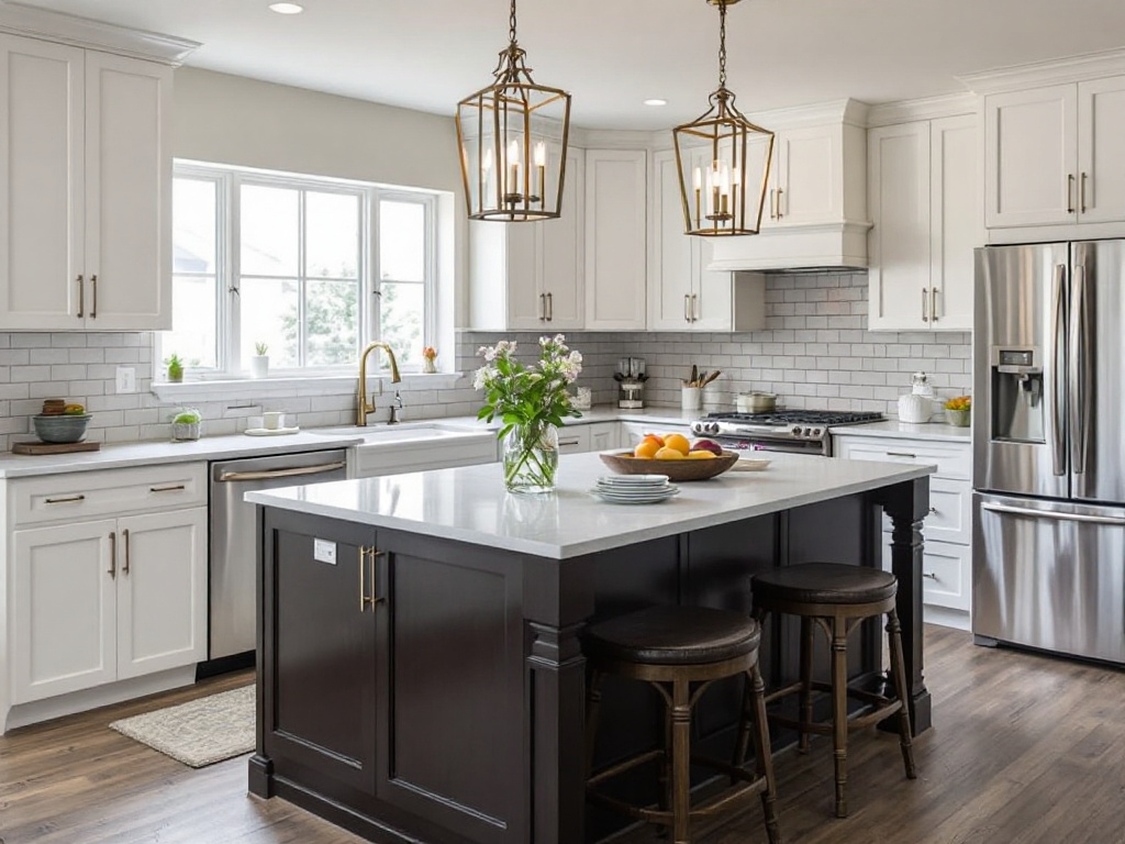Luxurious premium kitchen remodeling services. 