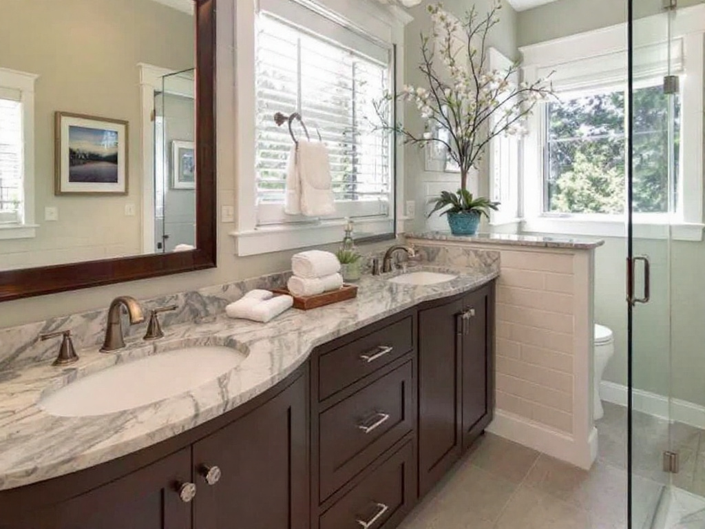 Alt text: A group of professional general contractors demonstrating their bathroom remodeling skills in Wayland, MA.