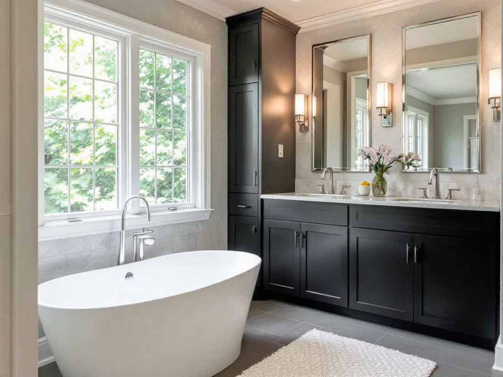 A series of images showcasing the work of top-rated home remodeling contractors near Weston, MA, in a modern and contemporary design.