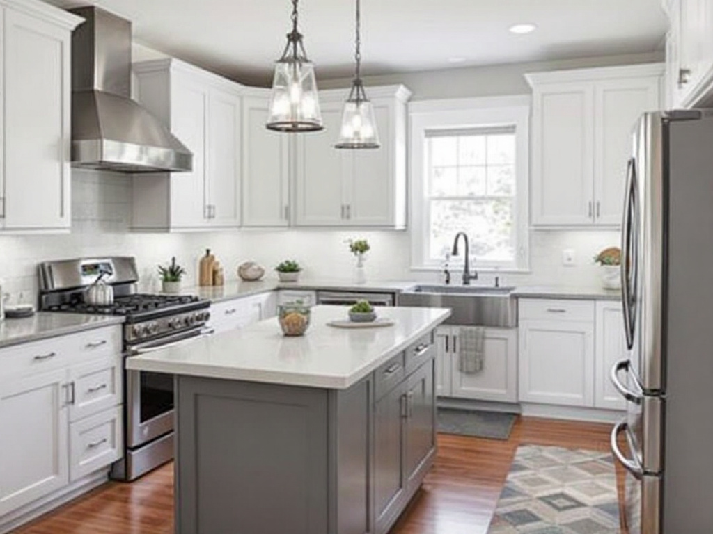 An image showcasing modern contemporary kitchen redesign by top-rated contractors near Lincoln, MA.