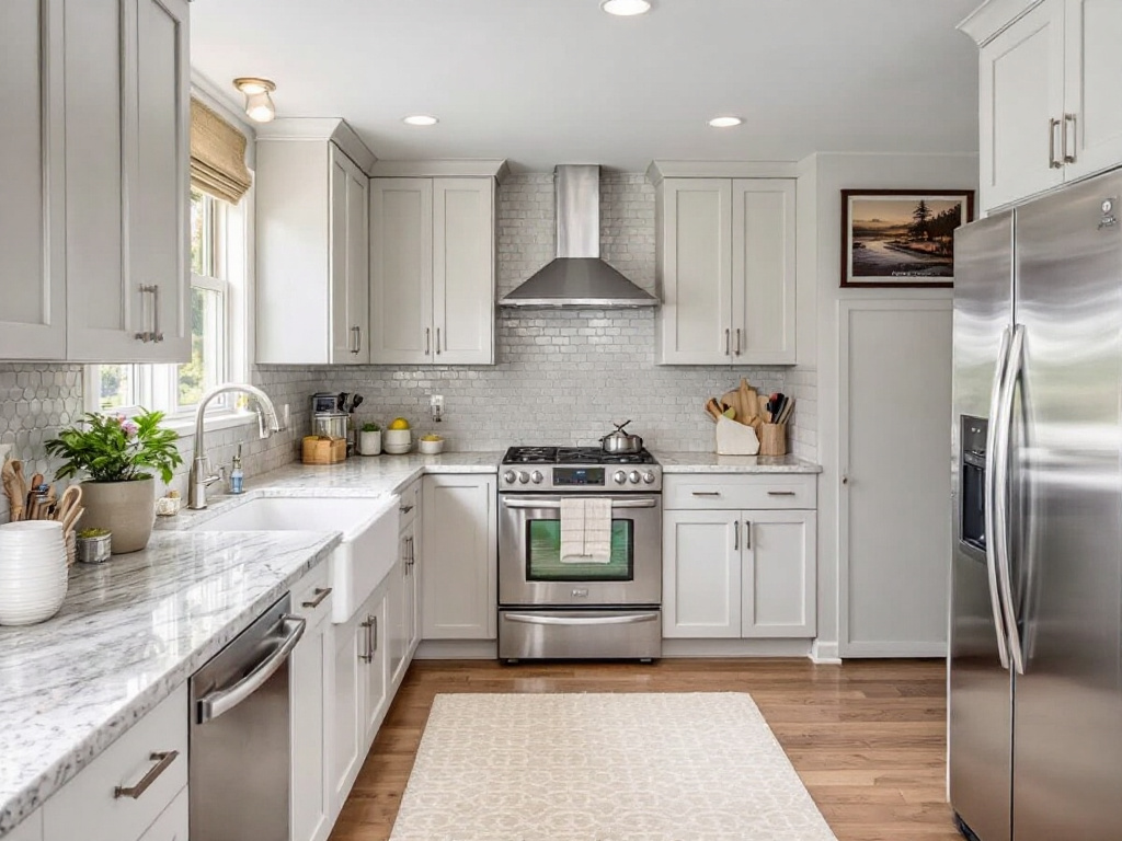 Well-designed kitchen space renovated by top contractors in Natick, MA.