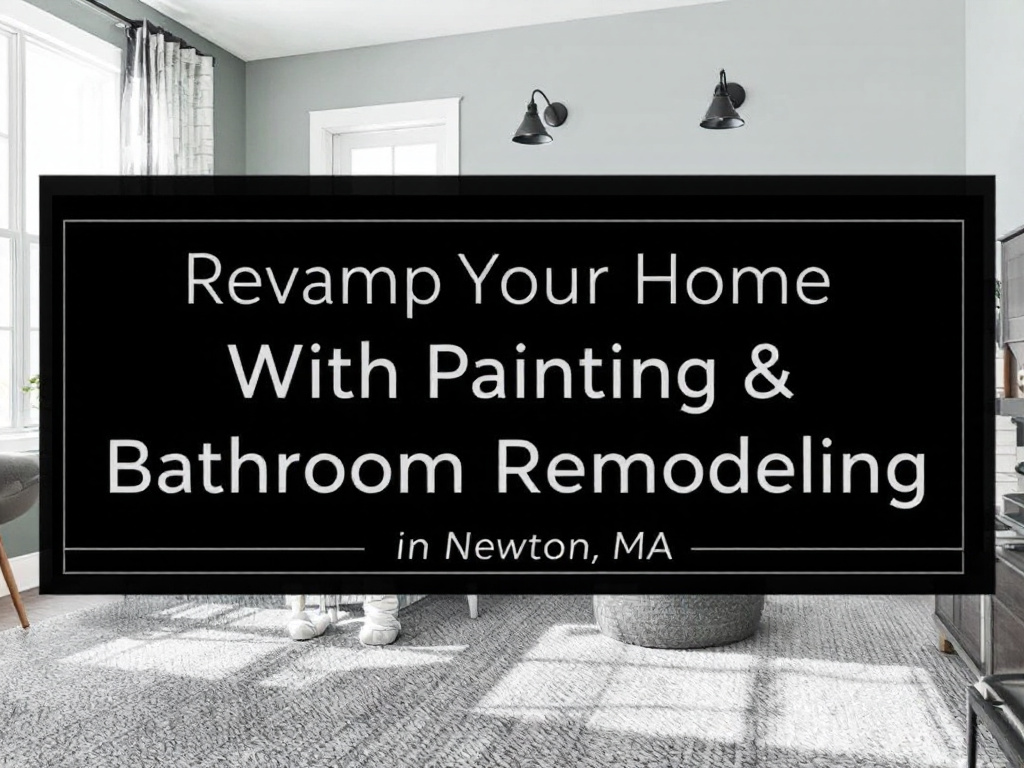 Interior painting session for a room revitalization in Newton, MA.