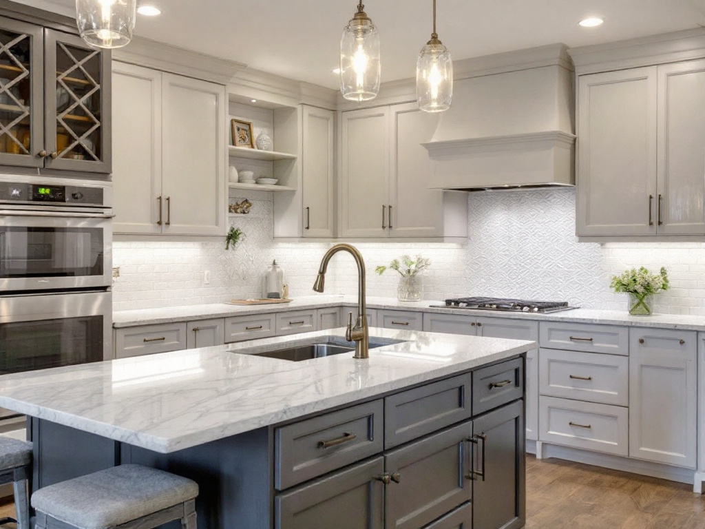 An avant-garde, beautifully remodeled premium kitchen with stylish design and craftsmanship.