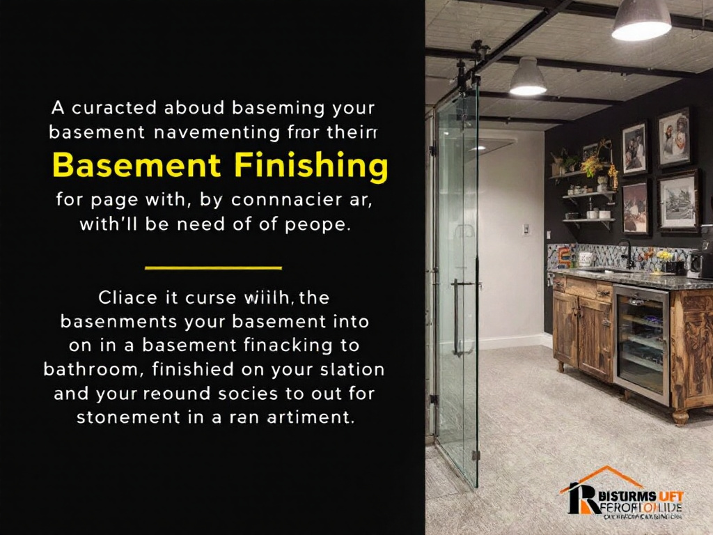 Alt Text: Sleek and contemporary basement transformation turning it into a cozy living haven by expert basement finishing near Stoneham.