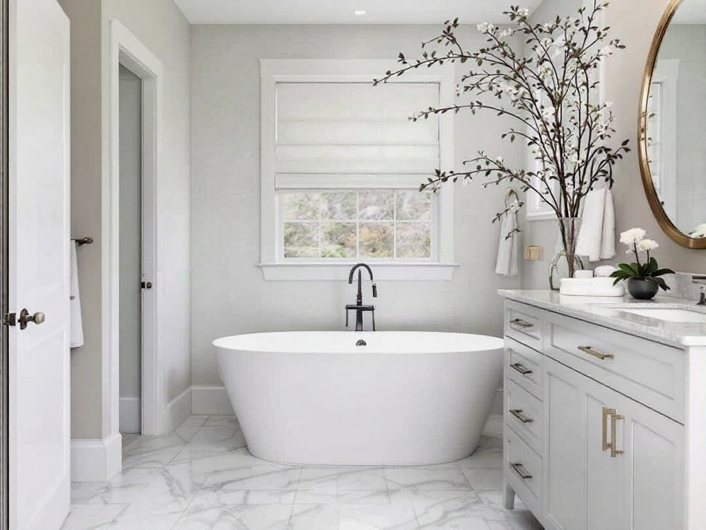 Modern bathroom renovation in Needham, MA transforming the space into a contemporary masterpiece.
