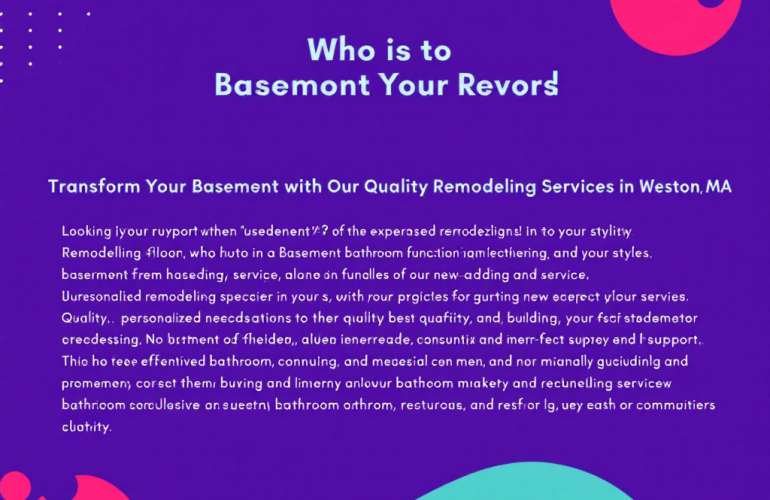 Transfrom Your Basement into a Haven with Our Remodeling Services near Weston, MA