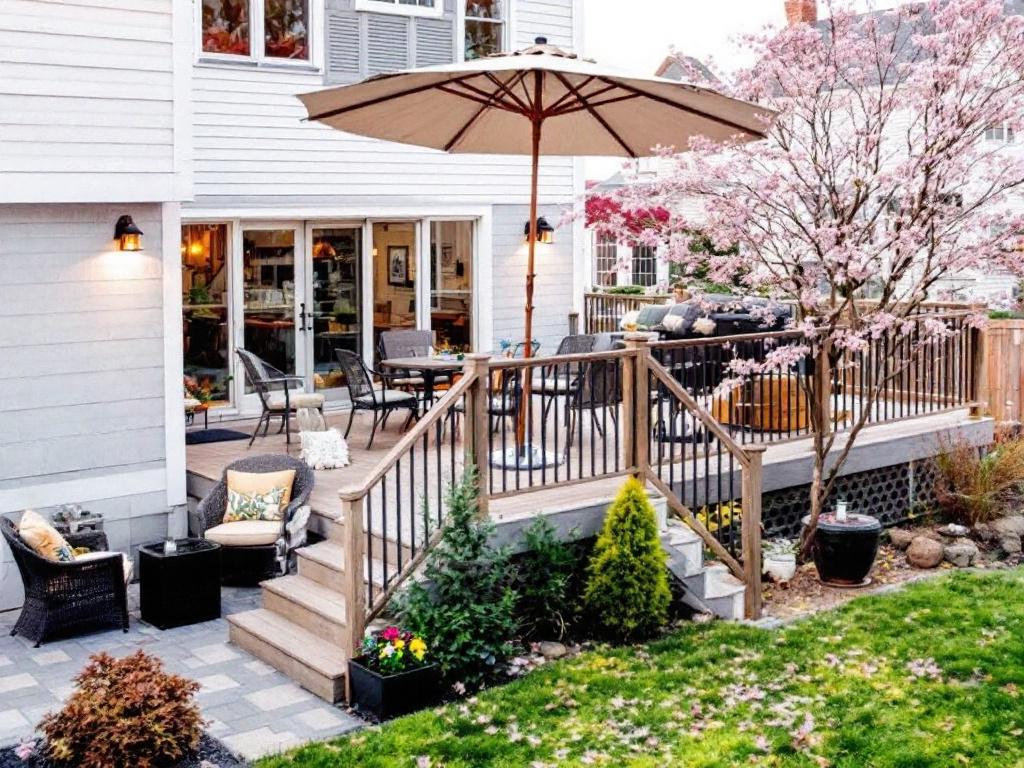Modern, contemporary deck installation by seasoned experts near Winchester, MA, dedicated to transforming outdoor spaces.