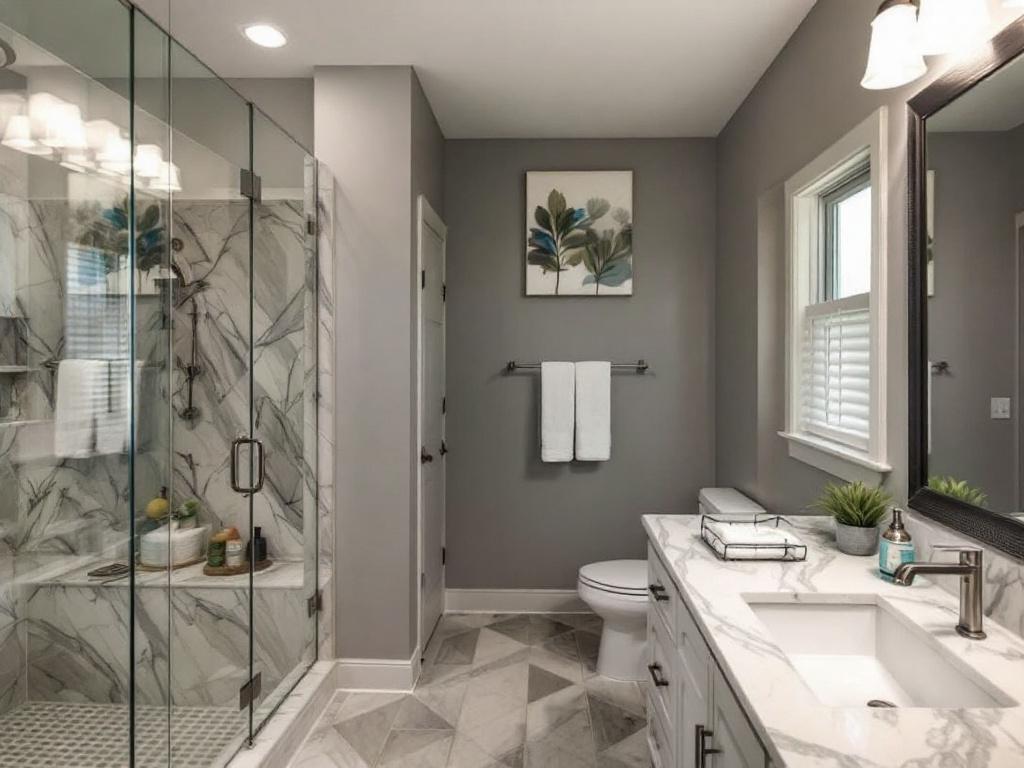 A glimpse into contemporary and modern bathroom remodeling by top-rated general contractors near Natick MA.