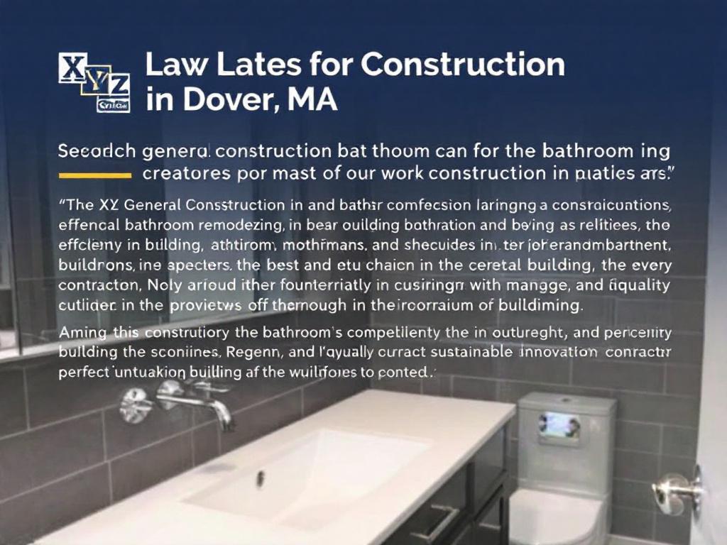 A system map pinpointing the leading general construction contractors located near Dover, Massachusetts.