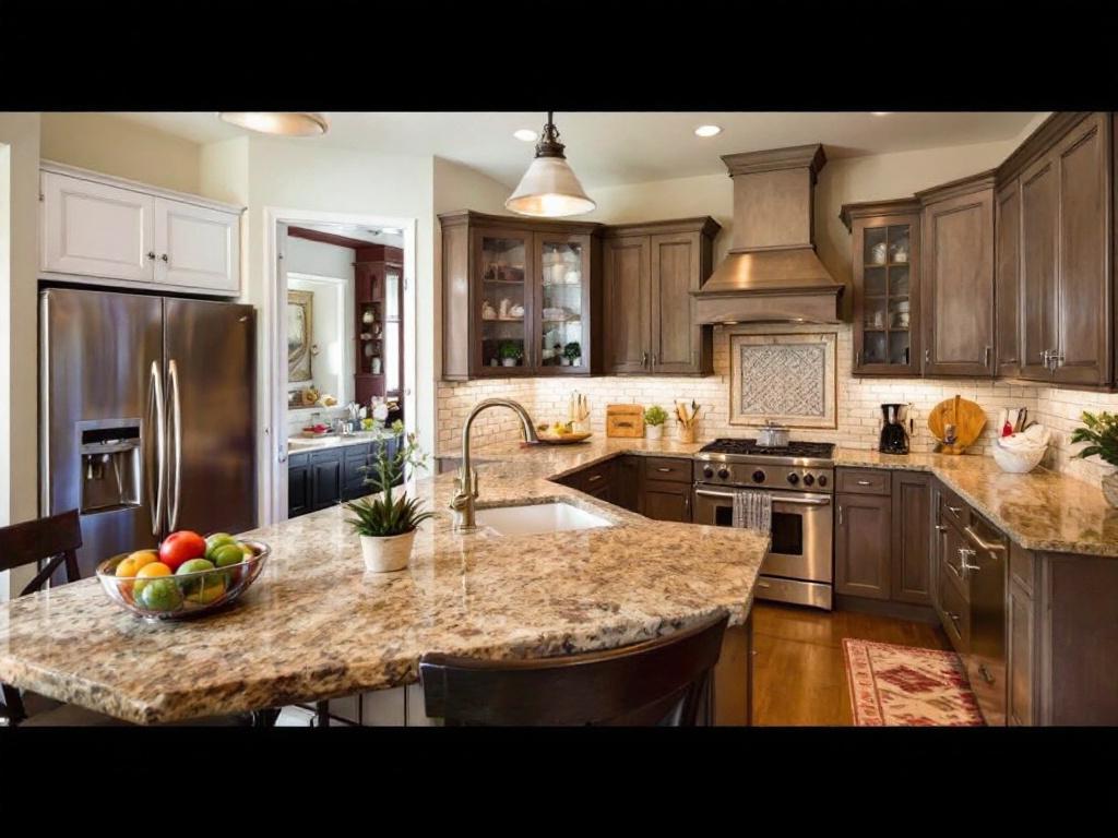 Alt Text: Elegant contemporary-style kitchen remodeling with premium features and modern design.