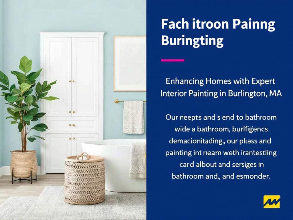 Superior modern interior painting enhancing the contemporary design of a home in Burlington, MA.