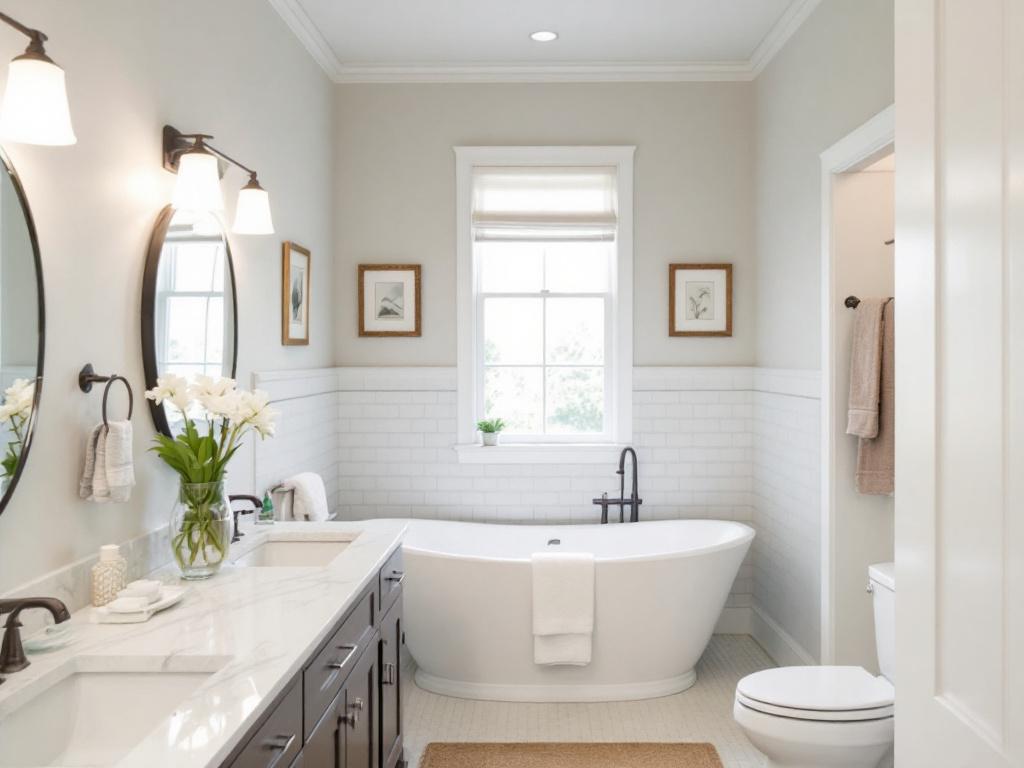 Interior bathroom painting in Newton, MA to enhance and reinvent space.