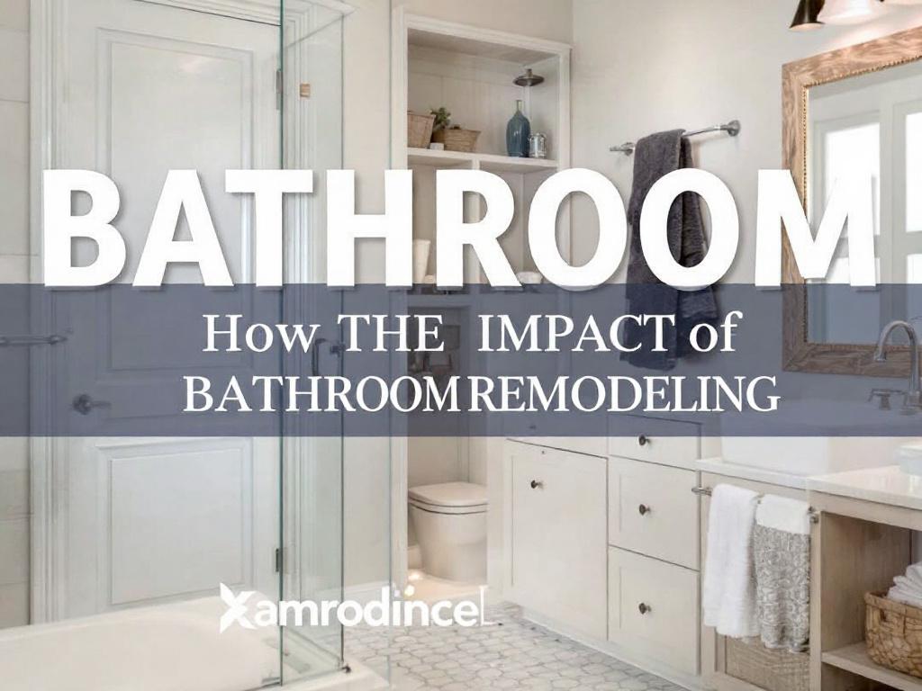 An image showcasing the transformative effect of modern and contemporary bathroom remodeling. 