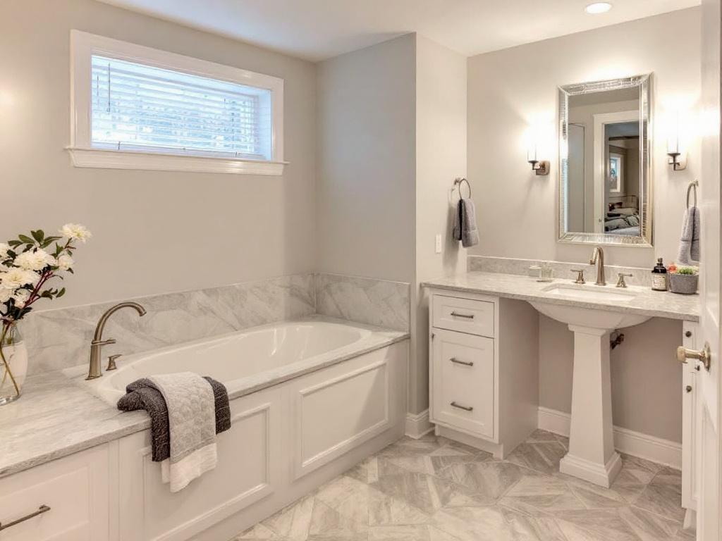 Skilled Remodelers redesigning a modern and contemporary basement in Natick, MA.