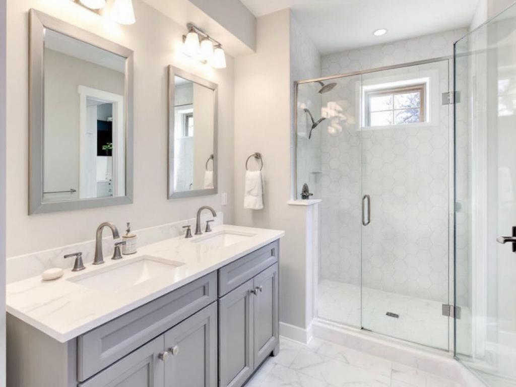 Stylish, modern bathroom interiors created by professional bathroom contractors in Weston, MA.