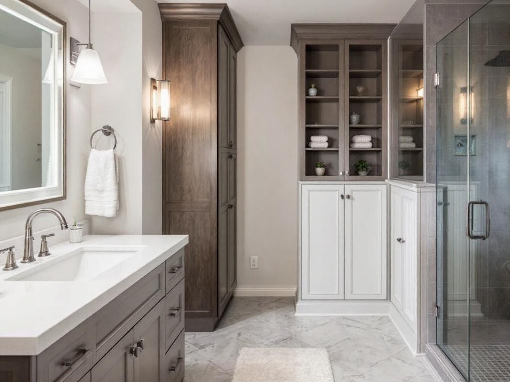 The perfect blend of modern, contemporary design by top-rated bathroom contractors near Sharon, MA.
