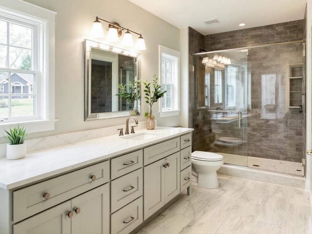 Image showcasing high-quality work from the best bathroom contractors near Sharon, Massachusetts.