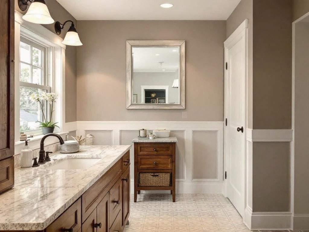 Alt Text: A professional interior painter refreshing a house's interior near Billerica, MA.